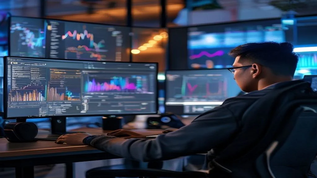 Gambar aksi pemain menikmati online games multiplayer dengan grafik realistis dan koneksi cepat
